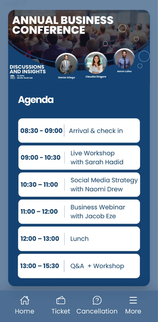 Treffio mobilapp skærmbillede 1