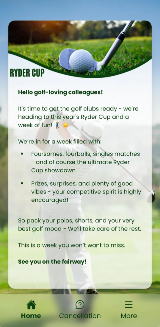 Treffio mobilapp skærmbillede 8